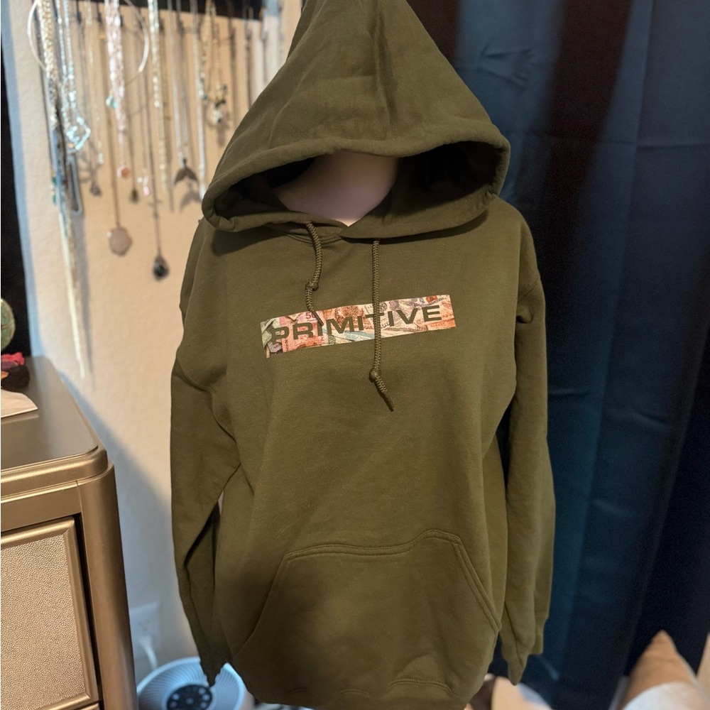 Primitive Olive Green Skateboarding Hoodie